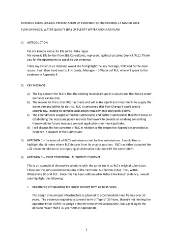 Without stipulating the period of a long term consent, municipal supply applications are  subject