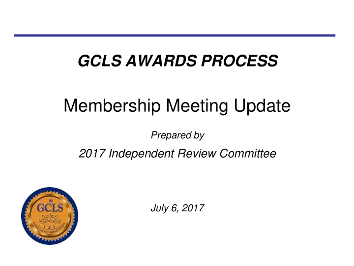 membership meeting update