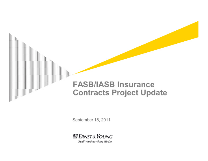 fasb iasb insurance contracts project update