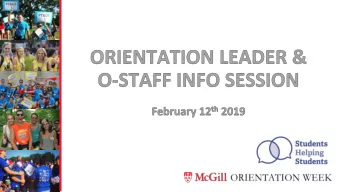 Frosh 2018 Coordinators  Kim Yang, VP Social, AUS  Sophie Lachance, Frosh Chair, AUS  Laurent