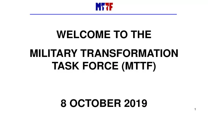 military transformation