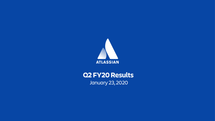 q2 fy20 results
