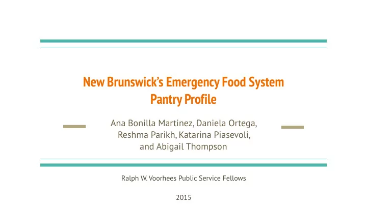 new brunswick s emergency food system pantry profile
