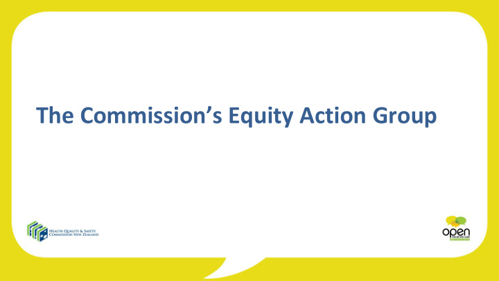 the commission s equity action group who are we
