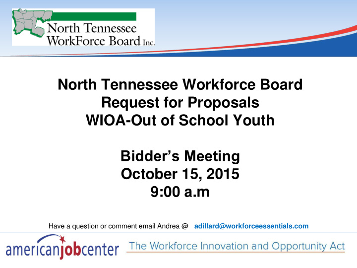 north tennessee workforce board