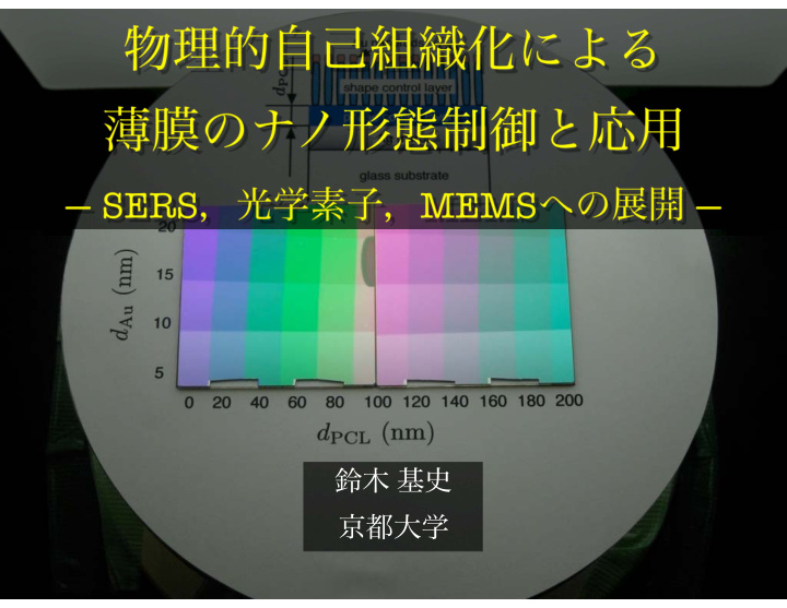 u n i v o e t r o s y i t k y kyoto univ 28 2011 1 24