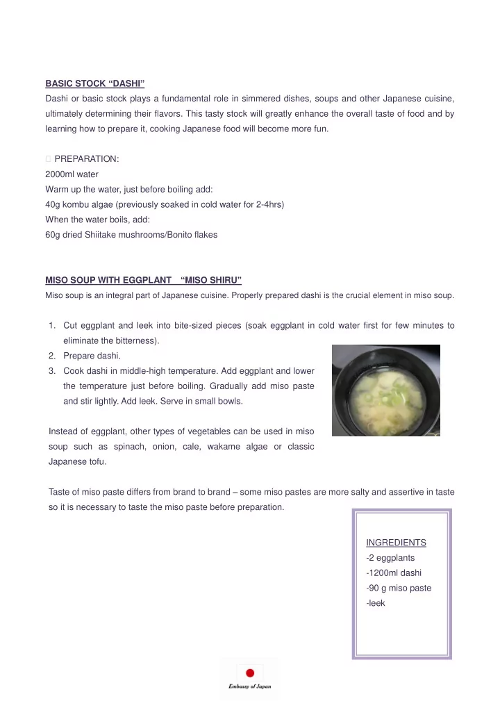 basic stock dashi dashi or basic stock plays a