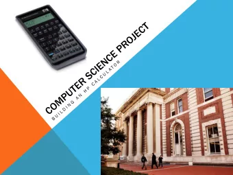 OVERVIEW   Wrote f  firmware f  for a  an H  n HP 2  20b c  calc  lcula  lator, a  , allo