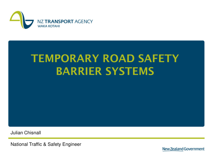 temporary road safety barrier systems