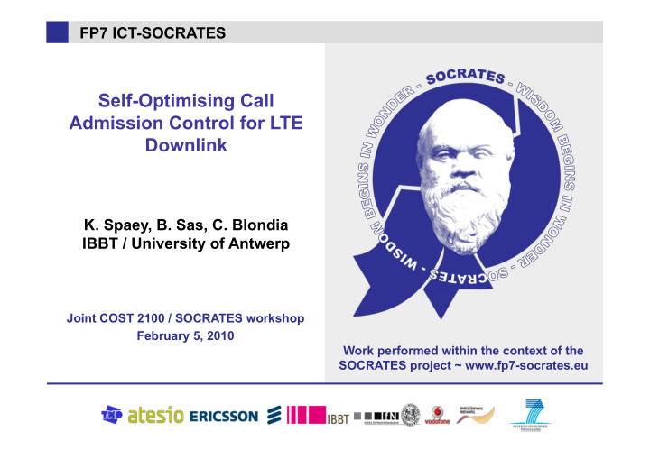 self optimising call admission control for lte downlink