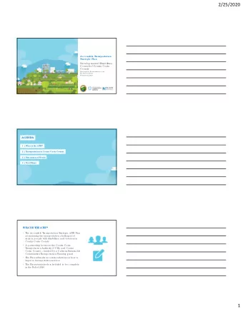 2/25/2020  Ac c e ssible  T  r  anspor  ta tion  Str  a te gic  Plan  De ve lo pme nta l Disa b