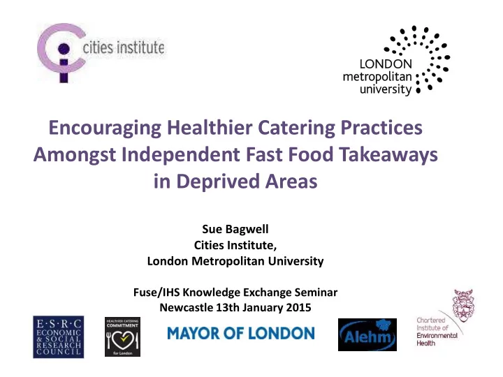 encouraging healthier catering practices