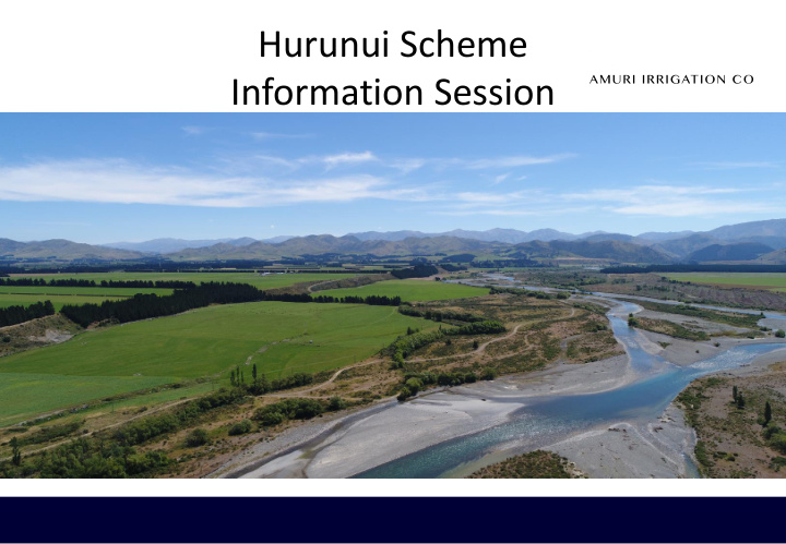 information session agenda