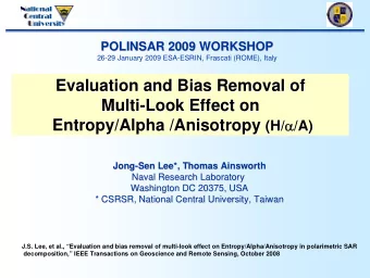 Evaluation and Bias Removal of  Evaluation and Bias Removal of  Multi-  -Look Effect on  Look