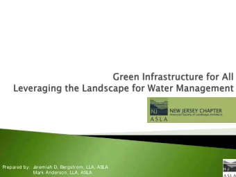 Prepared by:  J  eremiah D. Bergstrom, LLA, ASLA  Mark Anderson, LLA, ASLA } Protect environmental