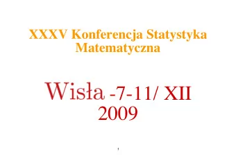 -7-11/ XII  2009  1  Statistical Inference for Image  Symmetries  Mirek Pawlak