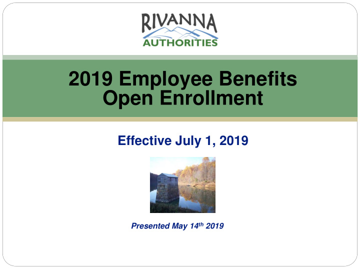 2019 employee benefits open enrollment