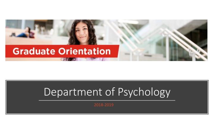 department of psychology