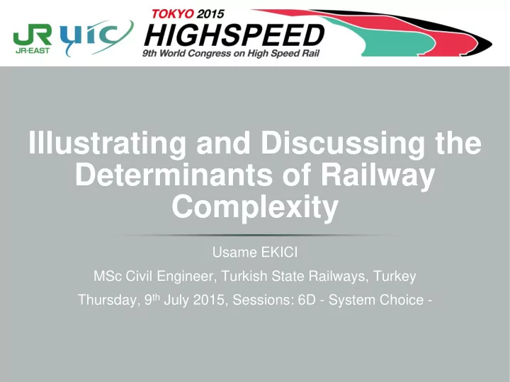 determinants of railway