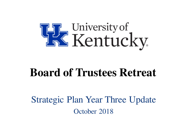 board of trustees retreat