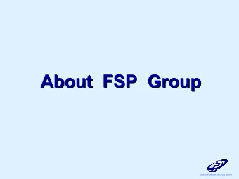 About  FSP  Group  About  FSP  Group  www.fortronsource.com  FSP  Group  Structure  FSP  Group