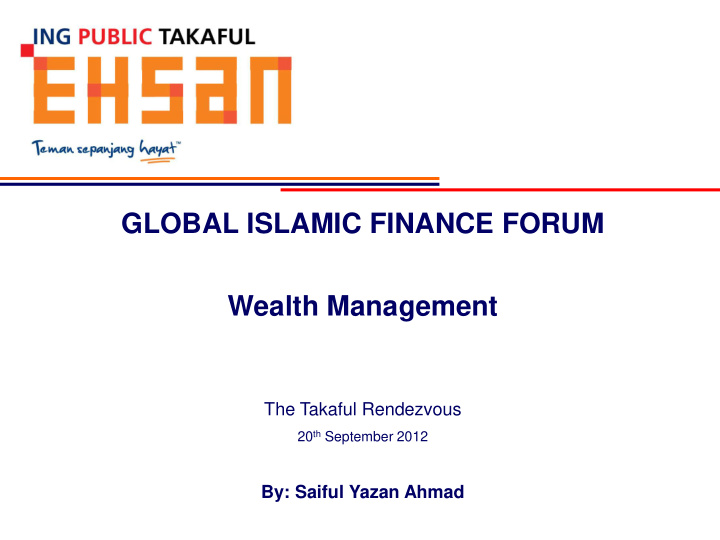 global islamic finance forum