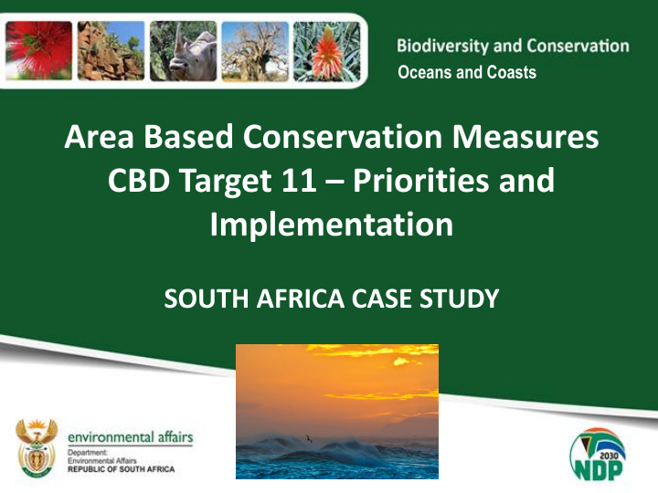 area based conservation measures