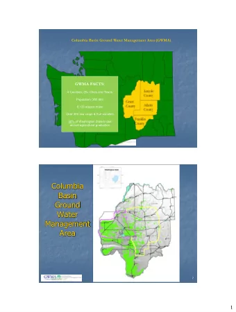 Ground  Water  Management  Area  2  1  DEEP SOIL SAMPLING  The Deep Soil Sampling program is