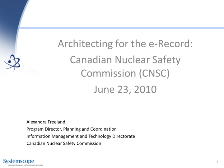 canadian nuclear safety