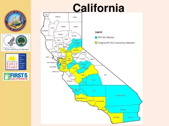 California  TOM TORLAKSON  State Superintendent of Public Instruction California:  Cross-Sector