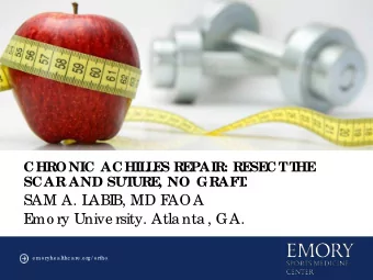 SAM A. L  ABI  B, MD F  AOA  E  mo ry Unive rsity. Atla nta , GA.  e mo ryhe a lthc a re .o rg / o