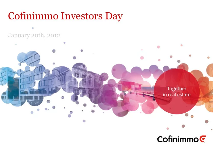 cofinimmo investors day