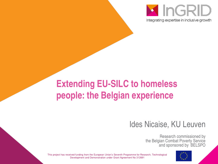 extending eu silc to homeless people the belgian