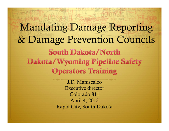 mandating damage reporting damage prevention councils