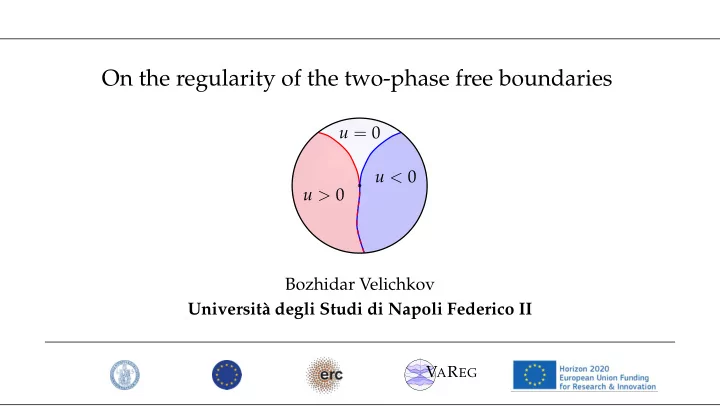 on the regularity of the two phase free boundaries