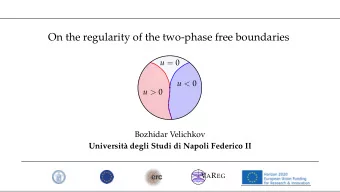 On the regularity of the two-phase free boundaries u = 0 u &lt; 0 u &gt; 0  Bozhidar Velichkov