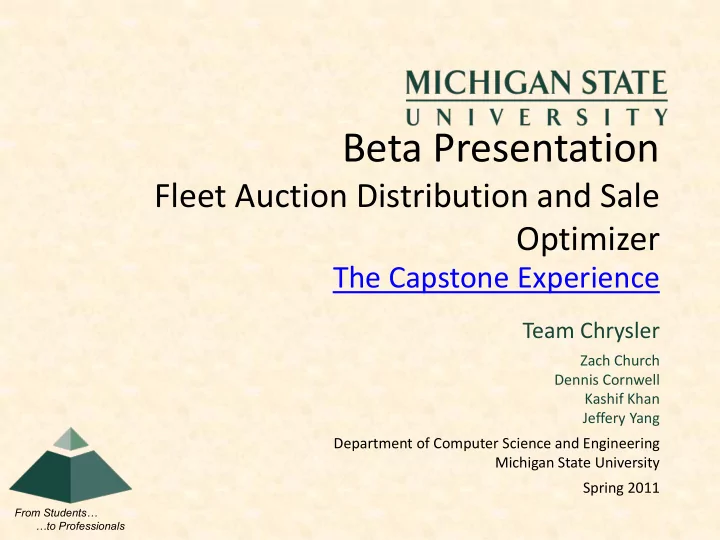 beta presentation