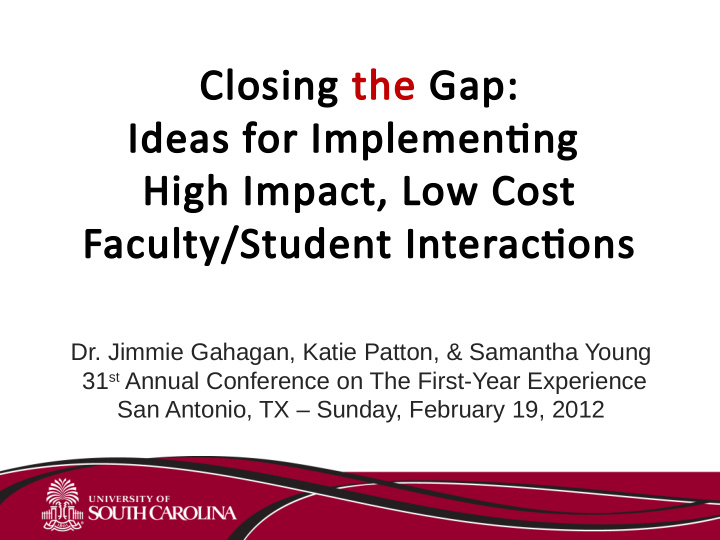 closing the gap ideas for implementj tjng high impact low