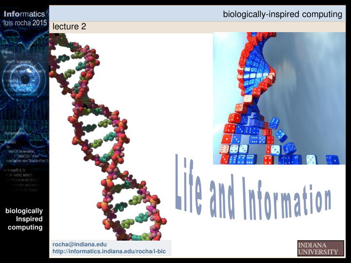 biologically inspired computing