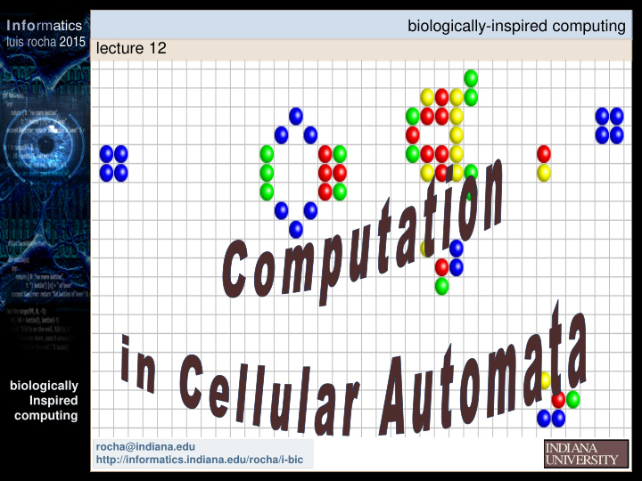 biologically inspired computing