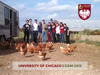 UNIVERSITY OF CHICAGO | iGEM 2013 PROBLEM | feather waste 2.3 billion pounds of feather  waste is