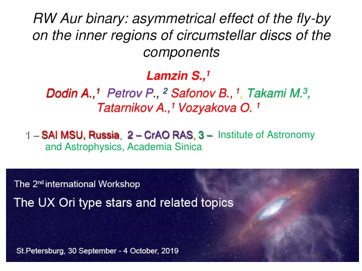 on the inner regions of circumstellar discs of the
