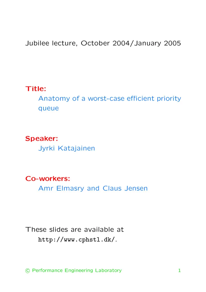 jubilee lecture october 2004 january 2005 title anatomy