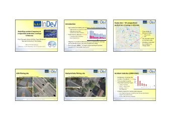 Study sites  50 unsignalized  Introduction  pedestrian crossings in Warsaw  High pedestrian