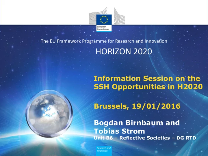 the eu framework programme for research and innovation