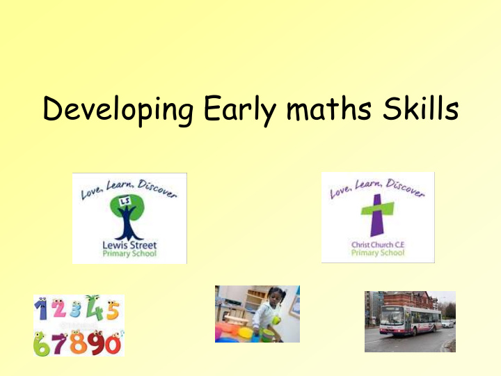 developing early maths skills first skills