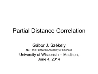 important notion of probability theory  What is Pearsons correlation? Sample: (X k ,Y k )