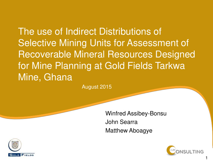 recoverable mineral resources designed