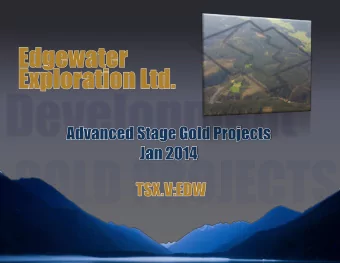 1 Certain statements in this document constitute forward looking statements which may  not be