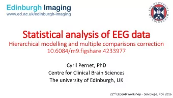 Statistical analysis of EEG data  Hierarchical modelling and multiple comparisons correction
